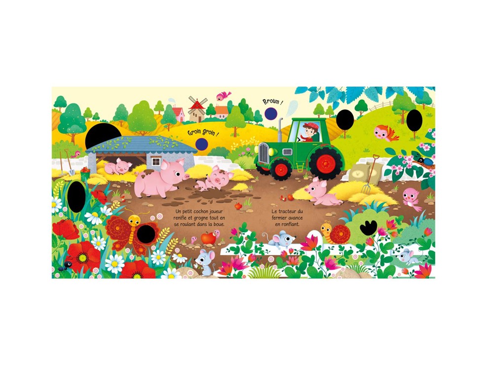 Livre tactile Bruits de la ferme - Usborne 2