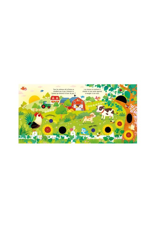 Livre tactile Bruits de la ferme - Usborne