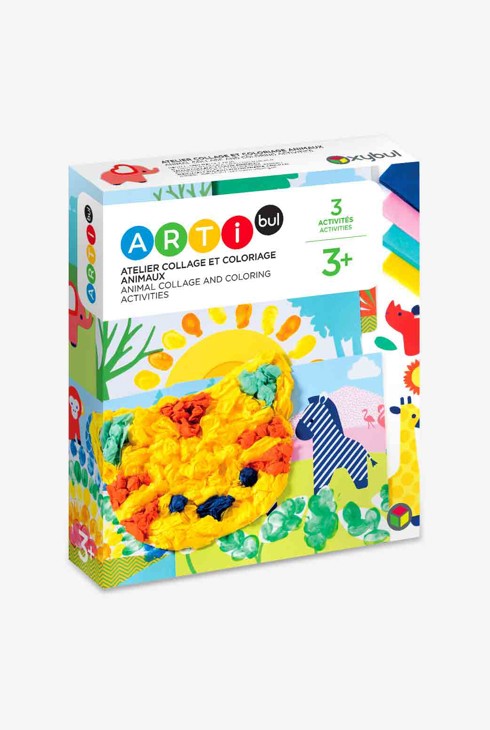 Atelier collage et coloriage animaux Oxybul 1