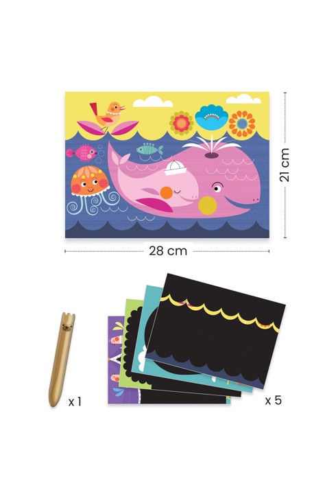 Pochette Cartes à gratter C'est rigolo à découvrir Djeco 2