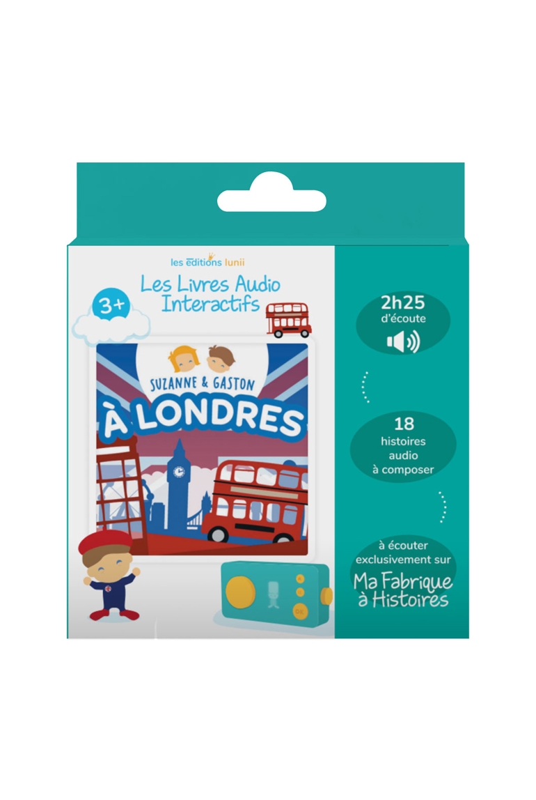 Coffret livre audio, Suzanne et Gaston à Londres Lunii 1