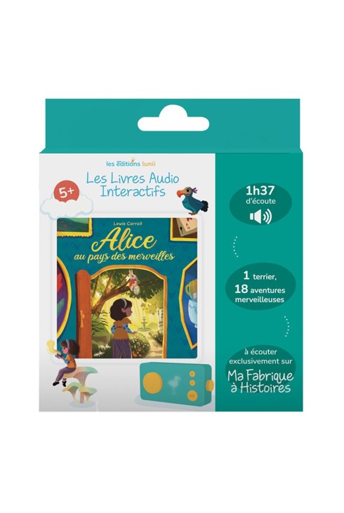 Coffret livre audio, Alice aux pays des merveilles Lunii 1