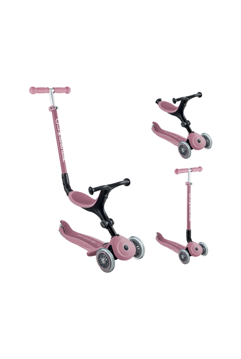 Trottinette évolutive go up sorty ecologic rose pastel Globber 1