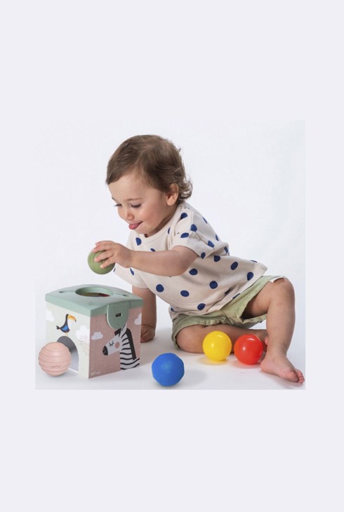 Cube magique 3 jeux évolutifs balles tissus cartes Taf toys 2