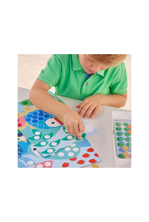 Atelier gommettes animaux exotiques Oxybul