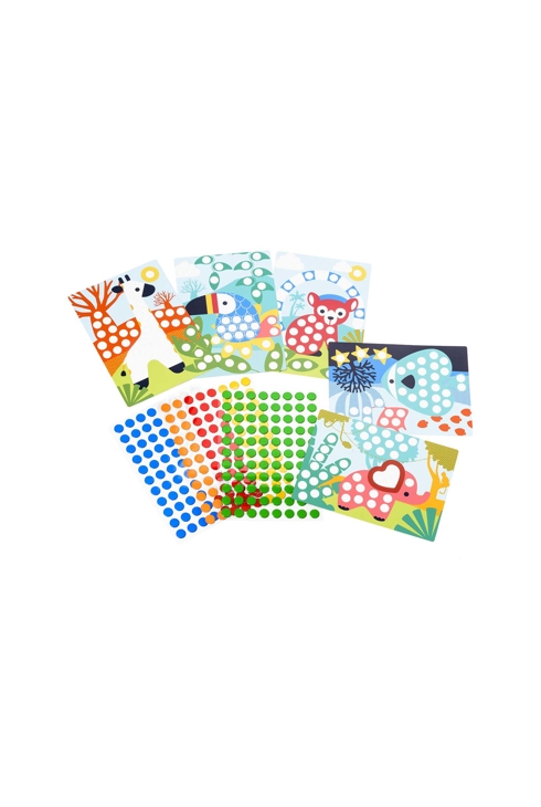 Atelier gommettes animaux exotiques Oxybul