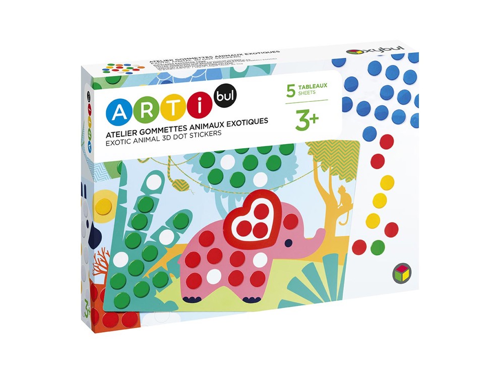 Atelier gommettes animaux exotiques Oxybul 1