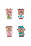 Lot de 4 personnages famille Renne Klorofil 4