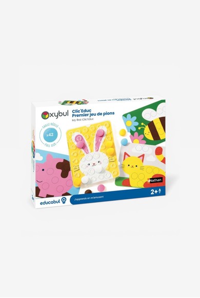 Clic educ premier jeu de pions - made in france blanc Oxybul | La Redoute