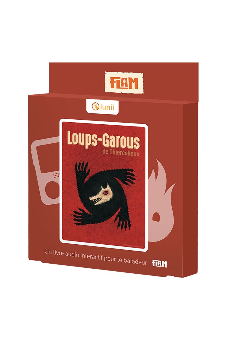 Livre audio interactif pour FLAM, Les loups-garous de Thiercelieux Lunii 1