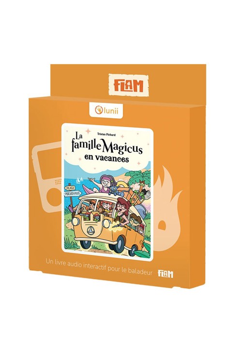 Livre audio interactif pour FLAM, La famille Magicus part en vacances Lunii 1