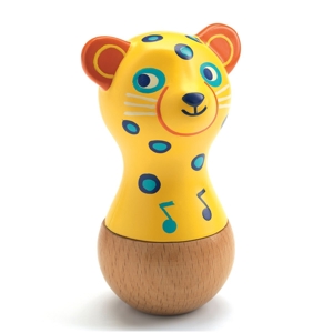 Maracas jaguar en bois FSC Djeco 1