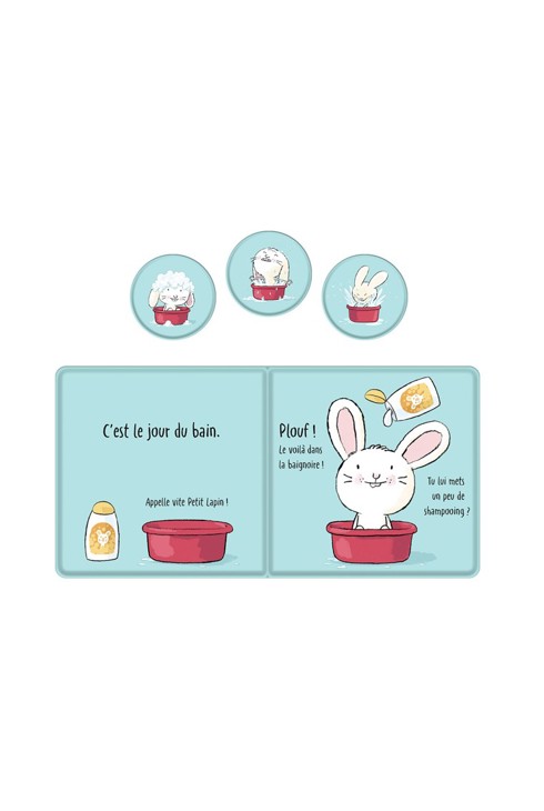 Livre Plouf, Petit Lapin ! Livre de bain 2