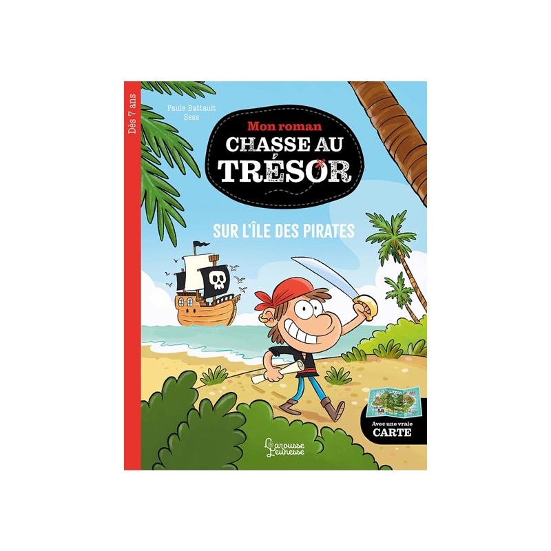 Livre Mon roman Chasse au trésor, Sur l'île des pirates