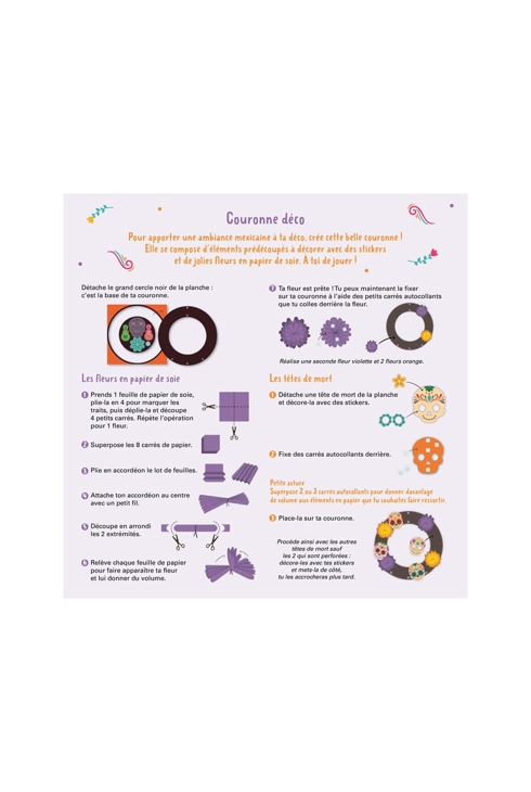 Livre Couronne déco, fête mexicaine - Fleurus 2