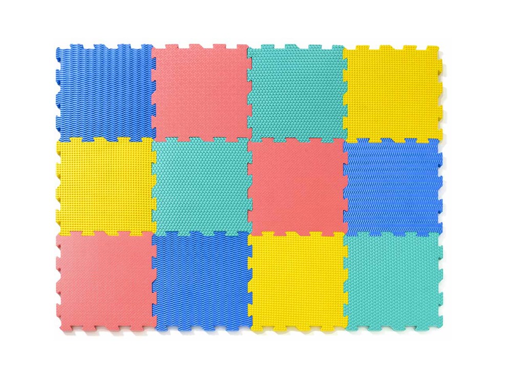Tapis 12 dalles sensorielles Oxybul 1