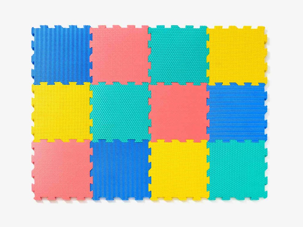 Tapis 12 dalles sensorielles Oxybul 1