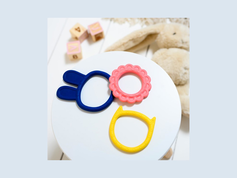 Lot de 3 anneaux de dentition souples Oxybul 2