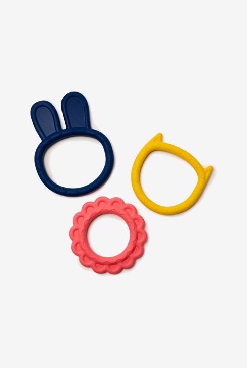 Lot de 3 anneaux de dentition souples Oxybul 1