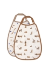 Lot de 2 bavoirs Medium Drop Little Mateys bleu royale LASSIG 1
