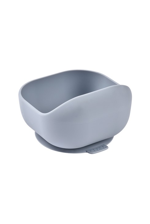 Bol en silicone avec ventouse Gris BEABA 1