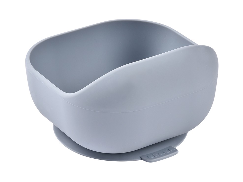 Bol en silicone avec ventouse Gris BEABA 1
