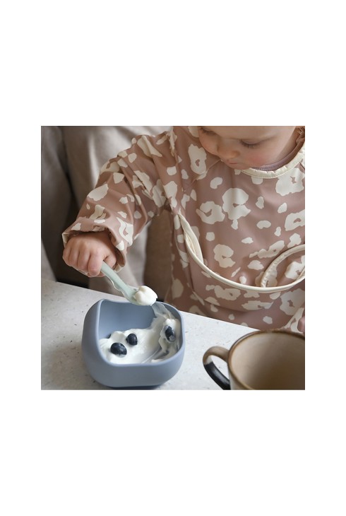 Bol en silicone avec ventouse Gris BEABA