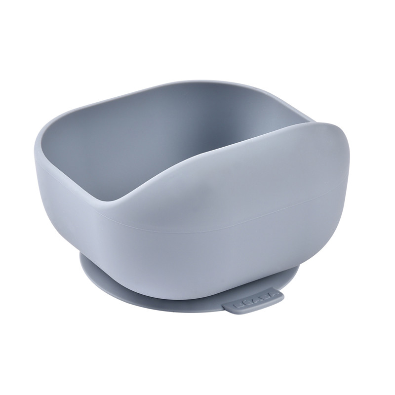 Beaba - Bol en silicone avec ventouse Gris BEABA - 0-1 ans