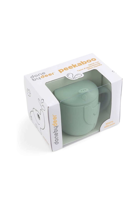 Tasse d'apprentissage Elphee vert Peekaboo Done By Deer