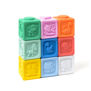 9 cubes sensoriels souples Oxybul 1