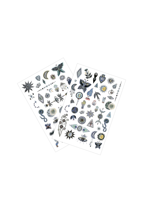 2 planches de tattoos Wicca Djeco 2