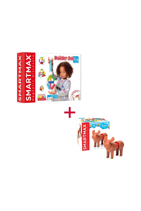 Lot Set de construction magnétique Start 20 pièces et Figurine offert Smartmax 1