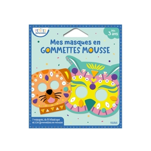 Pochette Mes masques en gommette mousse, Animaux 1