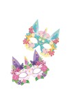 Pochette Masques et tattoos licornes 3