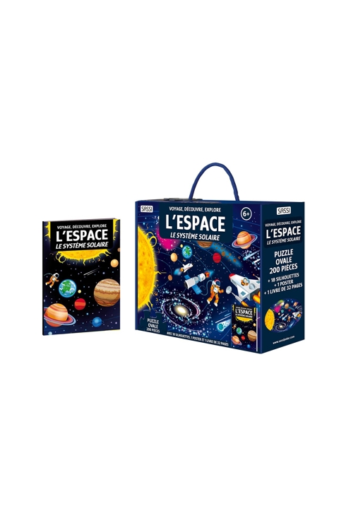 Puzzle et livre l'Espace Coffret Découverte Sassi 1