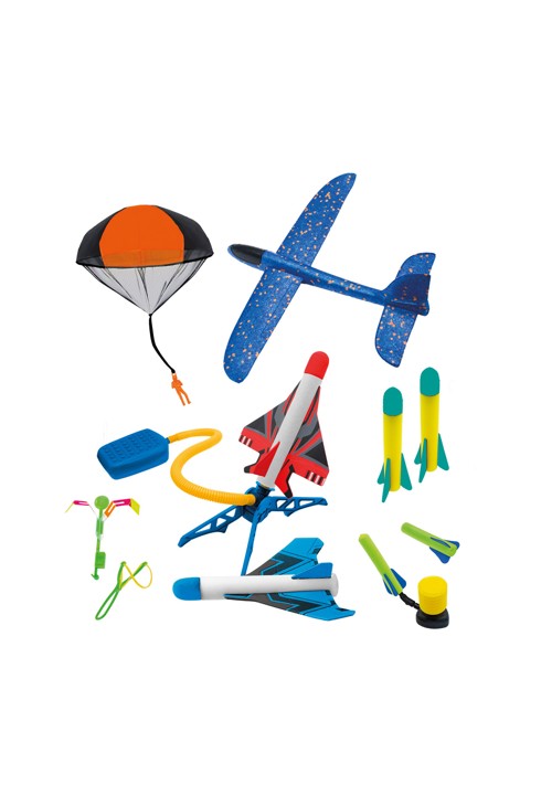 Coffret sciences volants, avions, fusées et parachute Buki 2