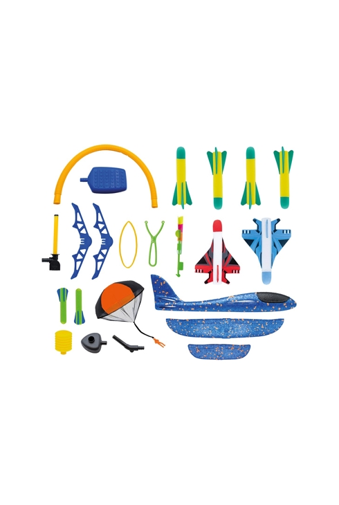 Coffret sciences volants, avions, fusées et parachute Buki