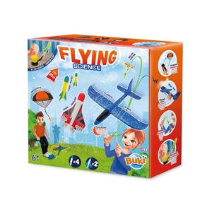 Coffret sciences avions, fusées et parachute Buki 1