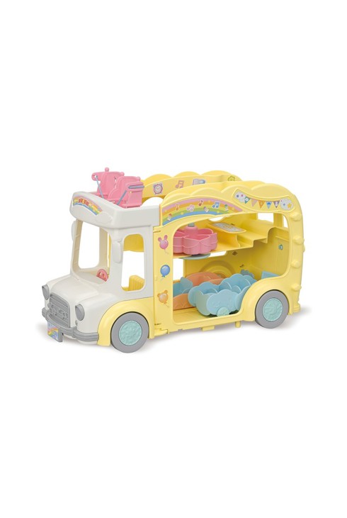 5744 Le bus arc en ciel et sa cour de récréation Sylvanian 1