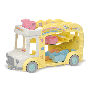 5744 Le bus arc en ciel et sa cour de récréation Sylvanian 1