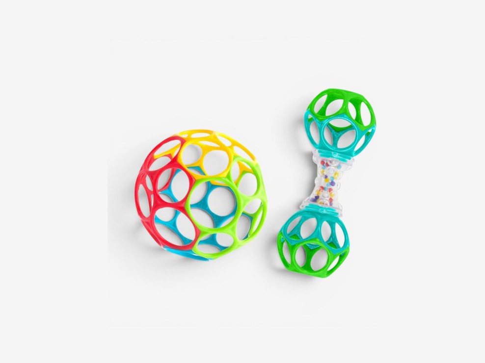 Coffret Oball balle et hochet maracas souples 1