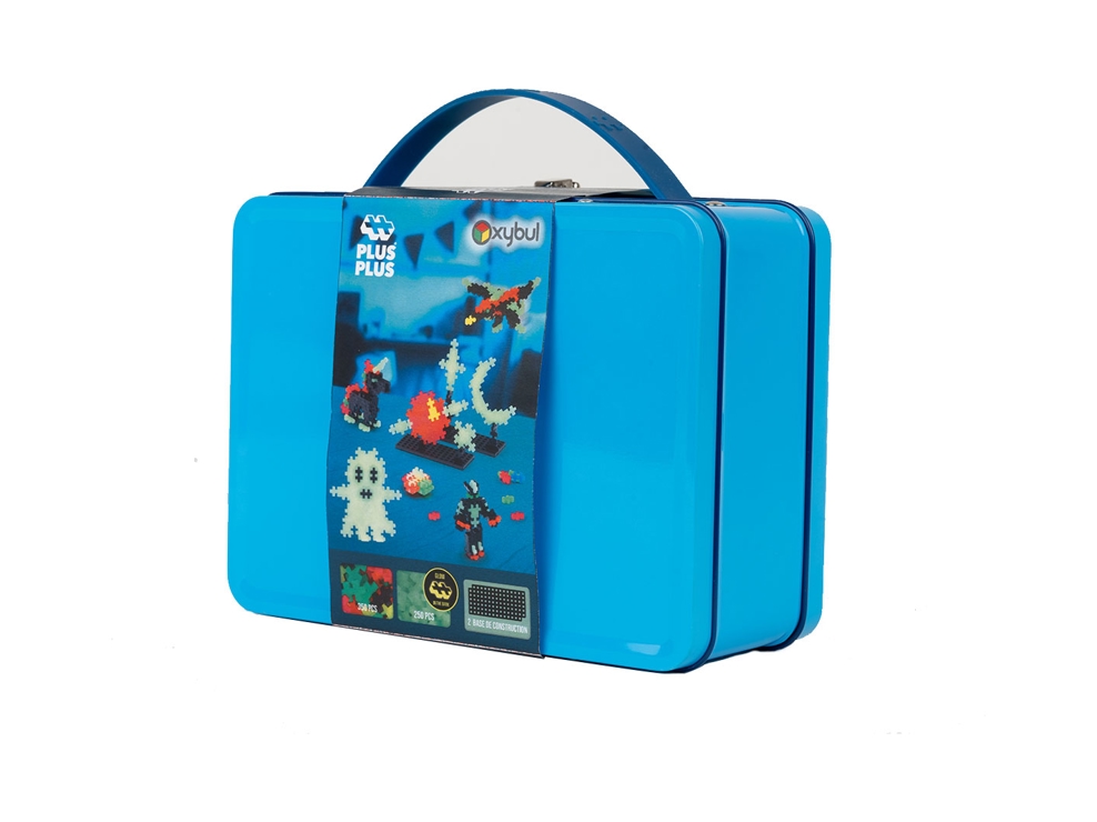 Valisette en métal 600 pièces avec des pièces phosphorescentes Plus Plus - Exclusivité Oxybul 1