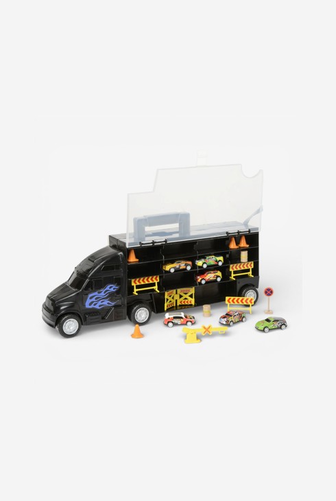 Camion transporteur et 6 voitures Oxybul 1