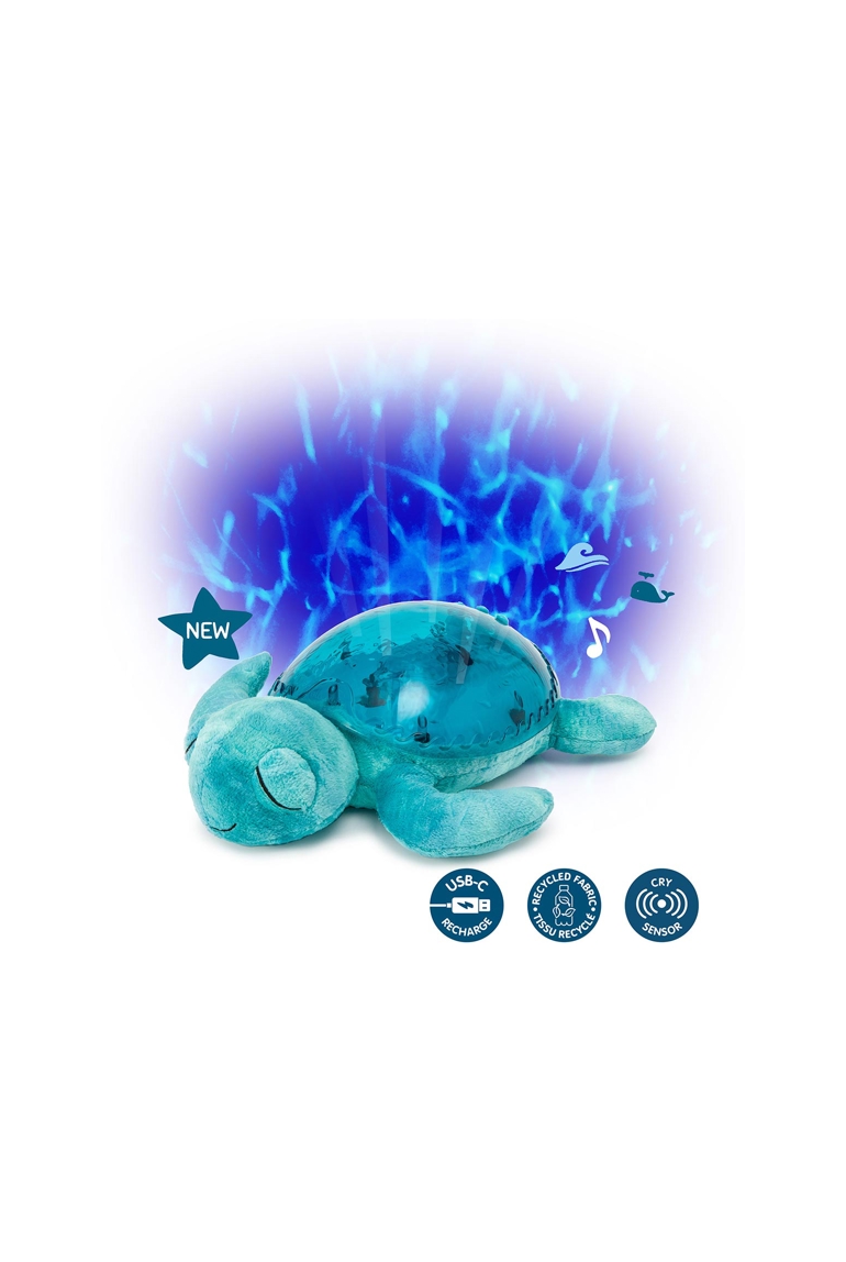 Veilleuse rechargeable Tortue Aqua bleu projection lumineuse et musicale Cloud B 1
