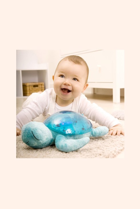Veilleuse rechargeable Tortue Aqua bleu projection lumineuse et musicale Cloud B 2