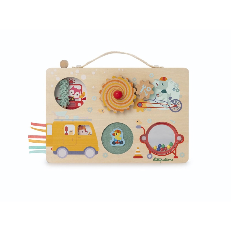 Lilliputiens - Valisette découverte En route en bois FSC Lilliputiens - Mixte - De 1 an à 3 ans