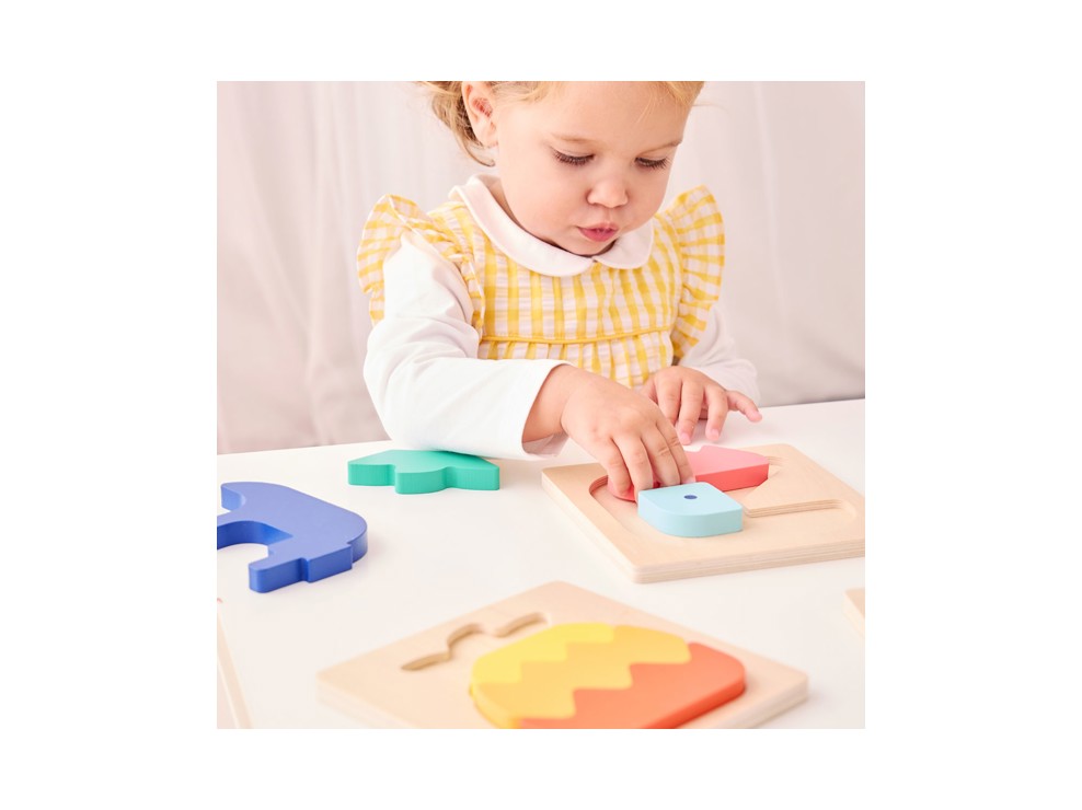 3 Puzzles encastrables en bois Oxybul 2