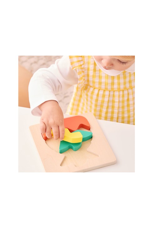 3 Puzzles encastrables en bois Oxybul