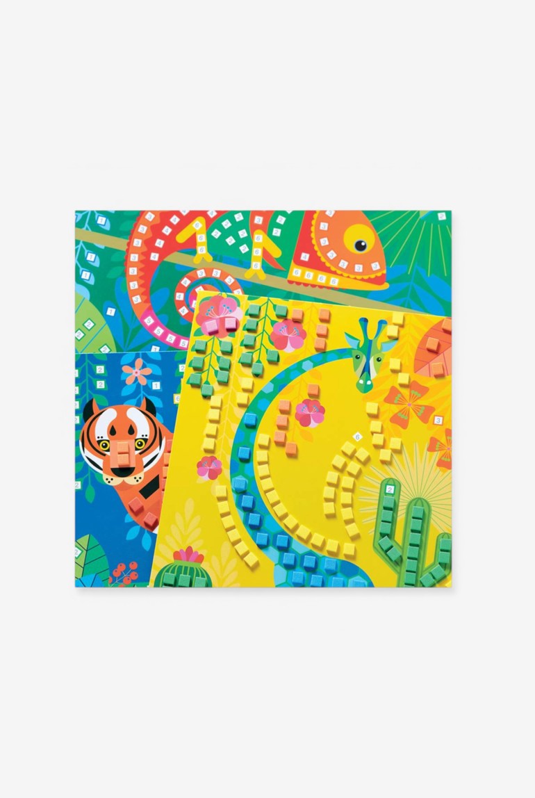 oxybul | Atelier mosaïques Feutrine Animaux de la forêt 3-6 Ans