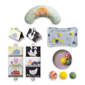 Coffret 3 jeux d'éveil et de motricité Tummy time Taf Toys 1